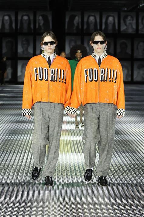 gucci twinsburg vogue runway|gucci twins runway.